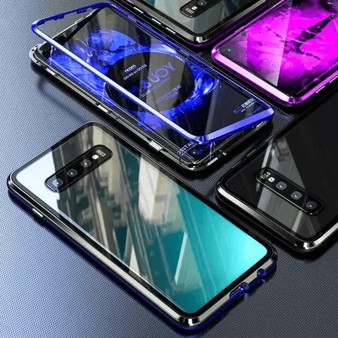 HOT SALE🔥 High Definition Magnetic Tempered Glass Double-sided Phone Case For Samsung
