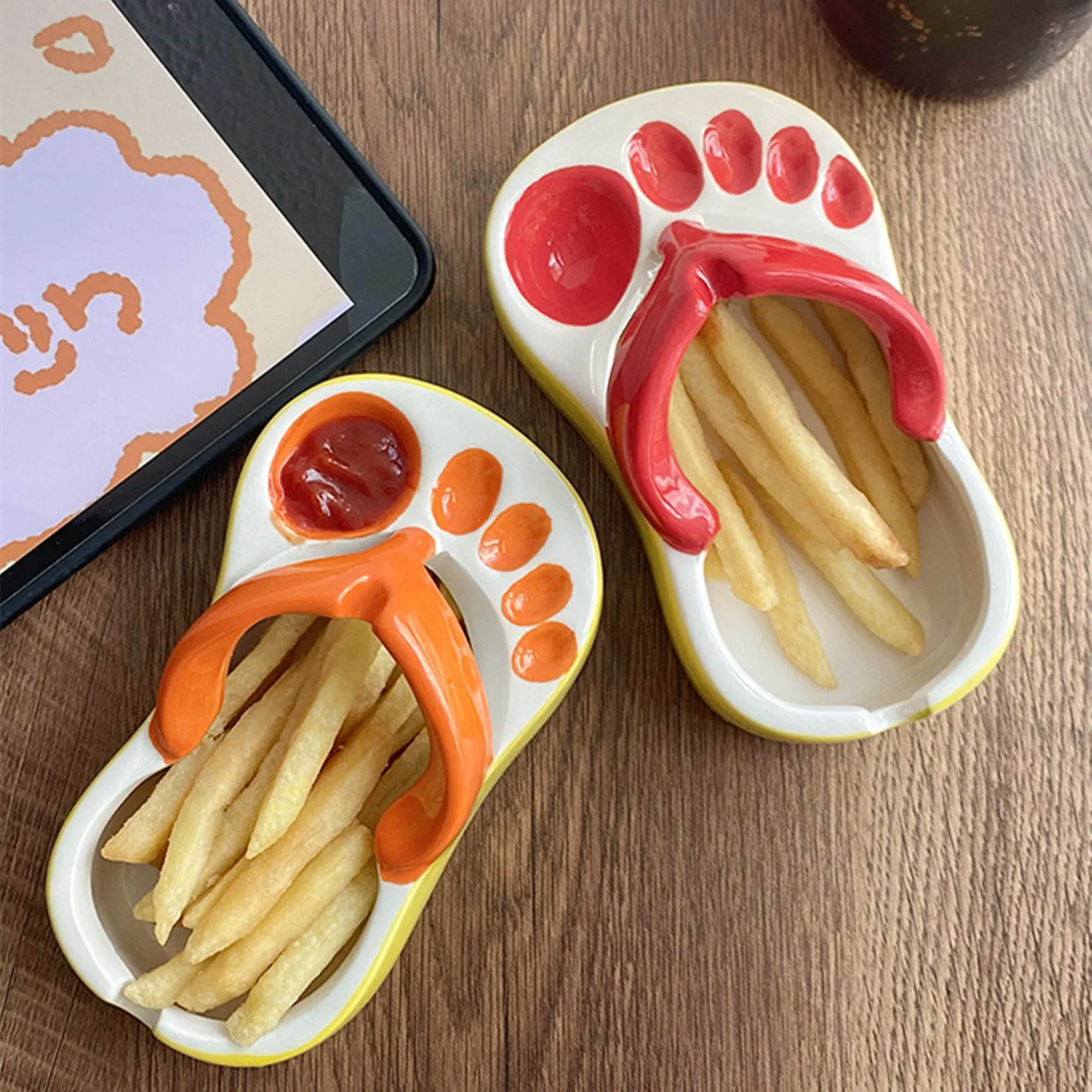 🔥HOT SALE  Slippers French Fries Plate